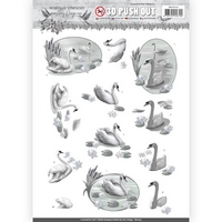 Amy Design Words of Sympathy 3D Pushout - Sympathy Swans