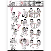 Yvonne Creations Pretty Pierrot 2 3D Pushout - Love is in the Air