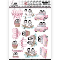 Yvonne Creations Pretty Pierrot 2 3D Pushout - Car Trip