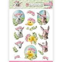 NEW Amy Design Spring is Here 3D Push Outs - Baby Animals