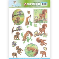 Jeanine's Art Young Animals 3D Pushout - In the Forest Jeanine's Art Young Animals 3D Pushout - In the Forest