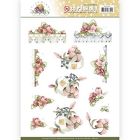 Precious Marieke Blooming Summer 3D Push Out - Red Summer Flowers Precious Marieke Blooming Summer 3D Push Out - Red Summer Flowers
