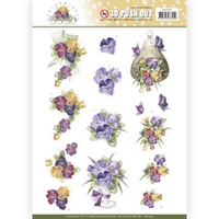 Precious Marieke Blooming Summer 3D Push Out - Summer Pansies Precious Marieke Blooming Summer 3D Push Out - Summer Pansies