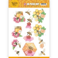 NEW Jeanines Art Buzzing Bees 3D Pushout - Honey Bees NEW Jeanines Art Buzzing Bees 3D Pushout - Honey Bees
