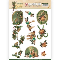 NEW Amy Design Christmas in Gold 3D Push Out - Lanterns in Gold NEW Amy Design Christmas in Gold 3D Push Out - Lanterns in Gold