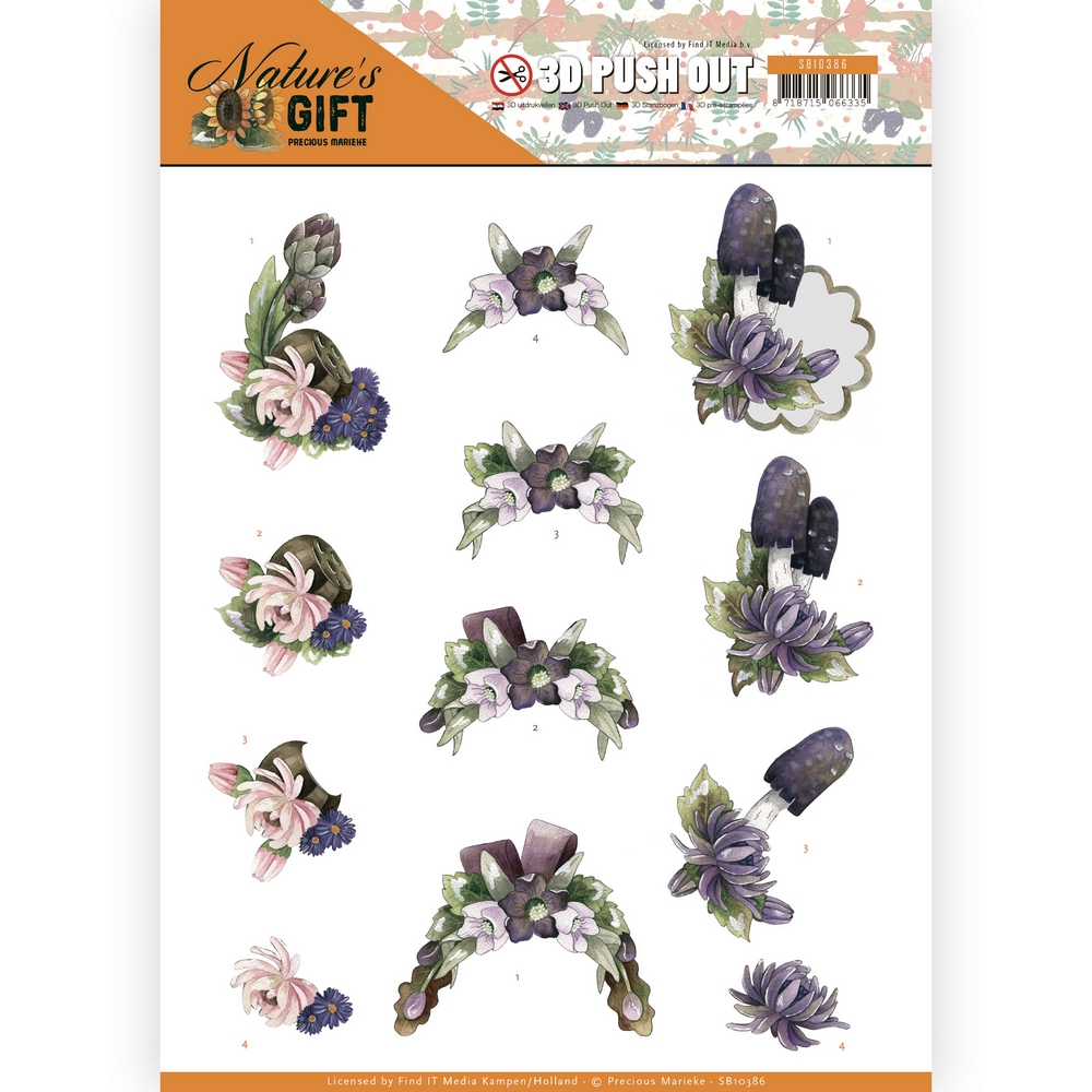 Precious Marieke Nature's Gift 3D Pushout - Purple Gift