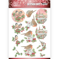 Jeanine's Art Lovely Christmas 3D Push Outs - Lovely Birds Jeanine's Art Lovely Christmas 3D Push Outs - Lovely Birds
