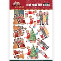 Yvonne Creations Family Christmas 3D Push Out - Celebrate Christmas Yvonne Creations Family Christmas 3D Push Out - Celebrate Christmas
