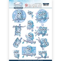 Yvonne Creations Sparkling Winter 3D Push Out - Winter Owls Yvonne Creations Sparkling Winter 3D Push Out - Winter Owls
