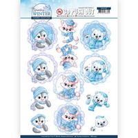 Yvonne Creations Sparkling Winter 3D Push Out - Winter Friends Yvonne Creations Sparkling Winter 3D Push Out - Winter Friends