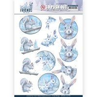 Amy Designs Winter Friends 3D Push Out - Arctic Friends