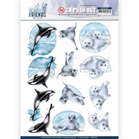 Amy Designs Winter Friends 3D Push Out - Sparkling Sealife Amy Designs Winter Friends 3D Push Out - Sparkling Sealife