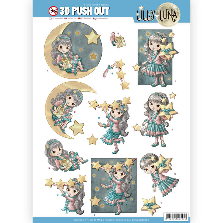 Lilly Luna 3D Push Out - Shine like a Star
