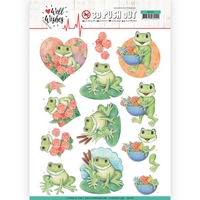 Jeanine's Art Well Wishes 3D Push Outs - Frogs Jeanine's Art Well Wishes 3D Push Outs - Frogs