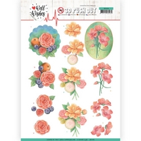 Jeanine's Art Well Wishes 3D Push Outs - A Bunch of Flowers Jeanine's Art Well Wishes 3D Push Outs - A Bunch of Flowers
