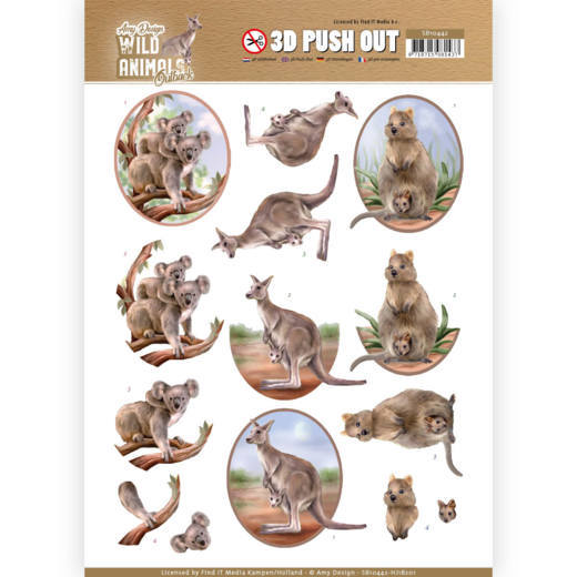 Amy Design Wild Animals Outback 3D Pushout - Reptiles