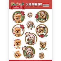 NEW Amy Design Christmas Pets 3D Push Outs - Christmas Dogs NEW Amy Design Christmas Pets 3D Push Outs - Christmas Dogs
