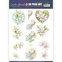 Jeanine's Art Sensitive Moments 3D Pushout - Rose Jeanine's Art Sensitive Moments 3D Pushout - Rose