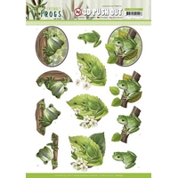 Amy Design Friendly Frogs 3D Push Out - Tree Frogs Amy Design Friendly Frogs 3D Push Out - Tree Frogs