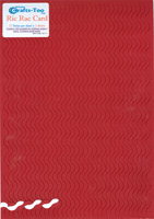 Crafts-Too Ric Rac Card - Red & White