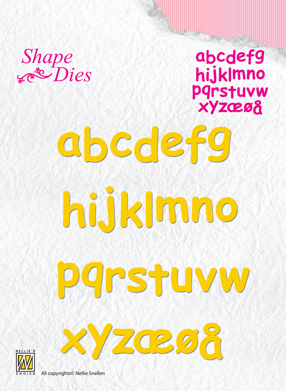 Nellie Snellen Shape Dies -  Alphabet-2 Small