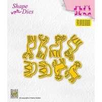 Nellie Snellen Shape Dies Collections of Mini Dies - Deer 1 Nellie Snellen Shape Dies Collections of Mini Dies - Deer 1