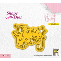 Nellie Snellen Shape Die - It's a Boy