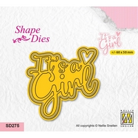 Nellie Snellen Shape Die - It's a Girl