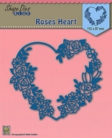 Nellie Snellen Shape Die Blue - Roses Heart