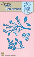 Nellie Snellen Shape Blue Dies - Oak Branches