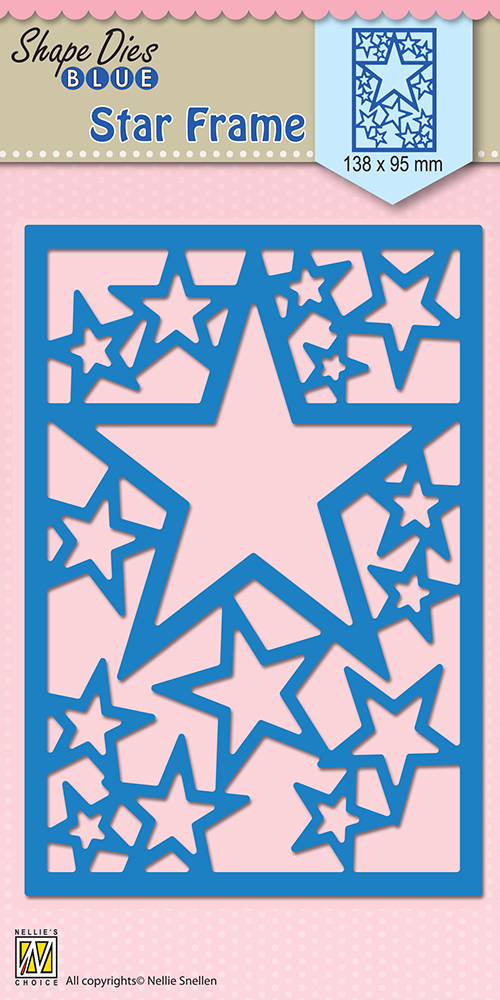 Nellie Snellen Shape Dies Blue - Star Frame