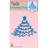 Nellie Snellen Shape Dies Blue - Christmas Tree