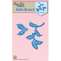 Nellie Snellen Shape Dies Blue - Holly Branch