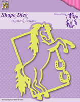 Nellie Snellen Shape Die Lene Design - Horse in Frame