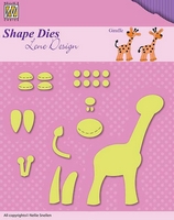Nellie Snellen Shape Dies Lene Design - Giraffe