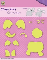 Nellie Snellen Shape Dies Lene Design - Elephant