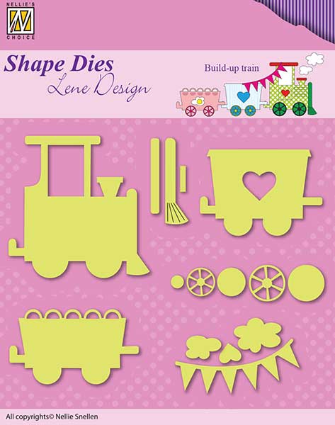 Nellie Snellen Shape Dies Lene Design - Build-up Train