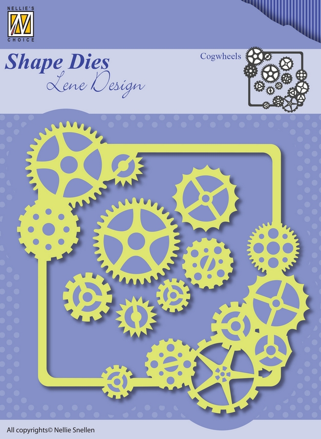 Nellie Snellen Shape Dies Men Things - Cogwheels