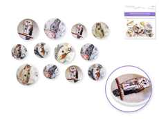 MT Craft Button Embellishment - Owls