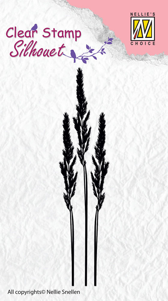 Nellie Snellen Clear Stamp Silhouette - Ears of Grass 1