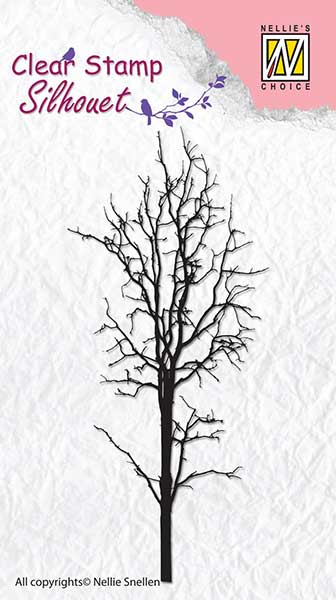 Nellie Snellen Clear Stamp Silhouette - Tree 1