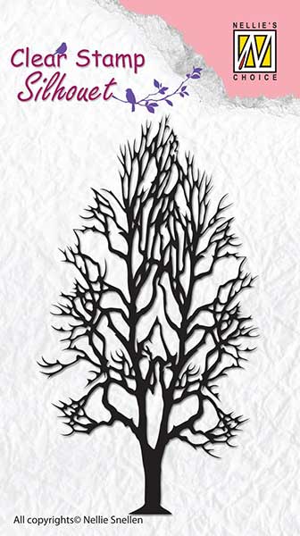 Nellie Snellen Clear Stamp Silhouette - Tree 2