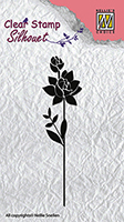 Nellie Snellen Clear Stamp Silhouette - Flower 11