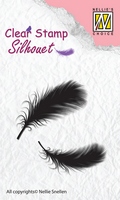 Nellie Snellen Clear Stamp Silhouette - Feathers