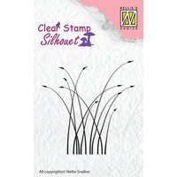 Nellie Snellen Clear Stamp Silhouette - Blooming Grass