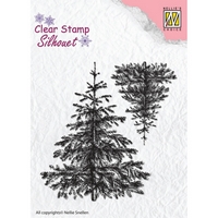 Nellie Snellen Clear Stamp Silhouette - Christmas Fir-trees