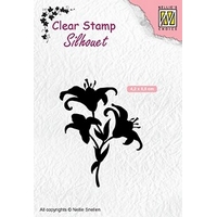 Nellie Snellen Clear Stamp Silhouette - Lilies
