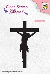 Nellie Snellen Clear Stamp Silhouette - Cross
