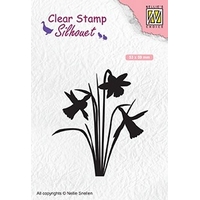 Nellie Snellen Clear Stamp Silhouette - Daffodil