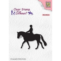 Nellie Snellen Clear Stamp Silhouette - Horseman